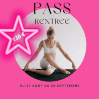 PASS RENTREE 25 - du 27 aout au 30 septembre - cours adultes